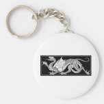 heraldic dragon key chain