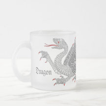 Heraldic Dragon (Silver) - Mug #4