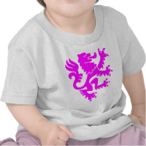 Heraldic Lion 01 - Magenta