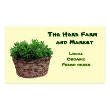 Herb Farm Market Business Card Templates