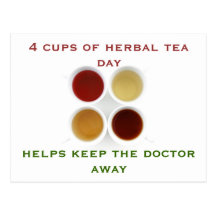 herbal tea mug postcard
