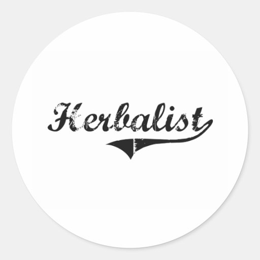 Herbalist Professional Job Round Stickers