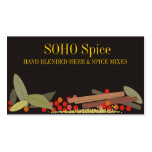 Herbs and spices cooking culinary biz cards business card templates