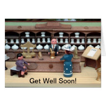 Herbs shop dollhouse card