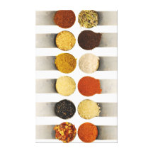 Herbs Spices & Powdered Ingredients Gallery Wrap Canvas