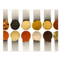 Herbs Spices & Powdered Ingredients Post Cards