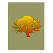 Herbst Baum autumn tree Postkarte