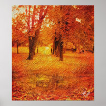 Herbst Landschaft Poster
