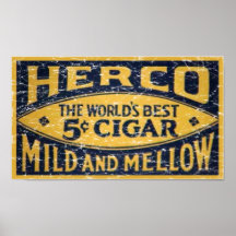 Herco Cigar-1905 - distressed Posters