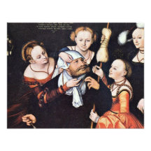 Hercules At Omphale By Lucas Cranach Der Ältere (B Personalized Announcement