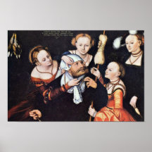 Hercules At Omphale By Lucas Cranach Der Ältere (B Posters