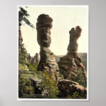 Hercules Pillar, Bad Schweizermuhle, Saxony, Germa Poster