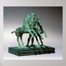 Hercules subduing the horses of Diomedes, Poster