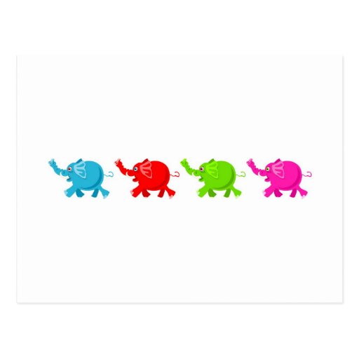 Herd of Elephants Post Card