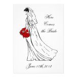 Here Come the Bride Save the Date Personalized Invite