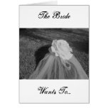 Here Comes The Bride - Thank You Notes! Greeting Cards