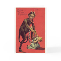 Here Comes The Krampus! 2 Greeting Cards
