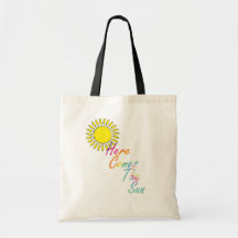 Here Comes The Sun Canvas Bag