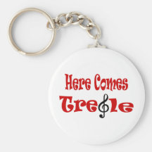 Here Comes Treble Keychain