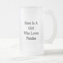 Here Is A Girl Who Loves Pandas Mug