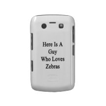 Here Is A Guy Who Loves Zebras Case-Mate Blackberry Case