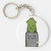 Here Lies My Youth Keychains