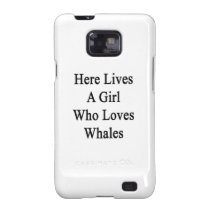 Here Lives A Girl Who Loves Whales casemate cases