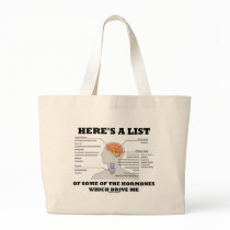 Here's A List Of Some Of The Hormones (Endocrine) Canvas Bag