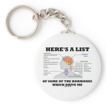 Here's A List Of Some Of The Hormones (Endocrine) Keychains