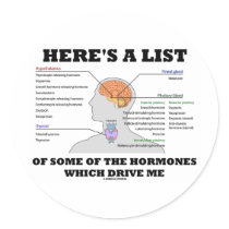 Here's A List Of Some Of The Hormones (Endocrine) Stickers