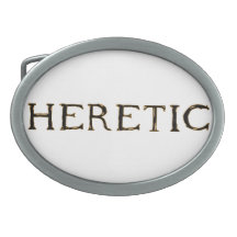 heretic oval belt buckle