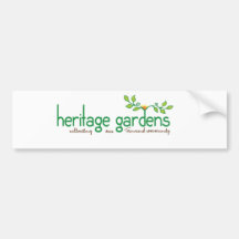 Heritage Gardens Bumper Stickers