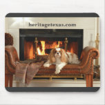 heritagetexas dog blk mkousepad mouse mat