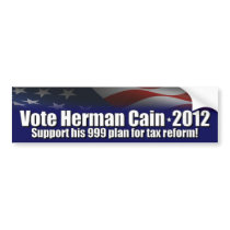 Herman Cain 2012 Bumper Stickers