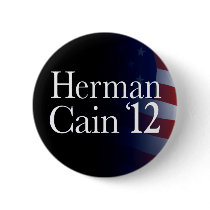 Herman Cain 2012 Pinback Button