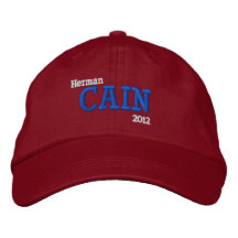 Herman Cain 2012 Embroidered Baseball Cap