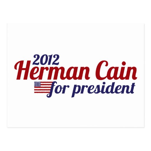 Herman Cain 2012 Post Card