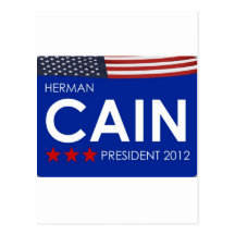 Herman Cain 2012 Post Cards