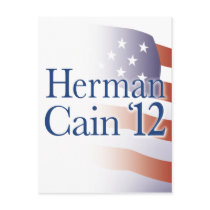 Herman Cain 2012 Postcard