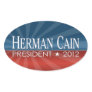 Herman Cain 2012 Oval Stickers