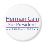 Herman Cain 999 Plan Fridge Magnets