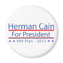 Herman Cain 999 Plan Fridge Magnets