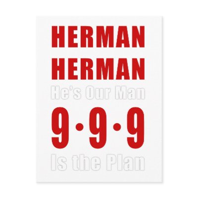 Herman Cain 999 Plan Postcards by Boehm_graphics