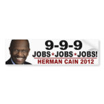 Herman Cain 9-9-9 bumper stickers