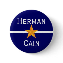Herman Cain for President Pin