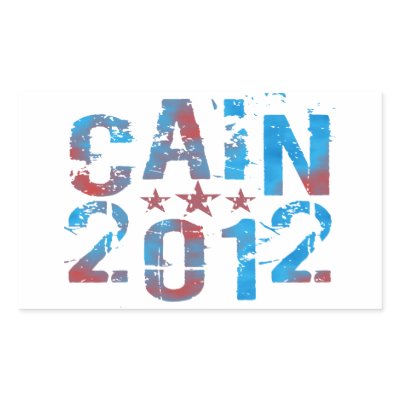 Herman Cain for President in 2012 Rectangle Sticker by Conservatized
