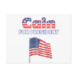 Herman Cain for President Patriotic American Flag Post Card