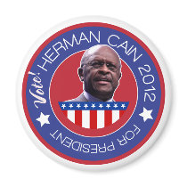 Herman Cain for US President 2012 Fridge Magnets