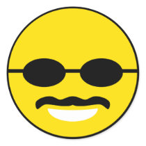 Herman Cain "Happiness" Smiley - Cain 2012 Round Stickers