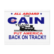 Herman Cain Post Card